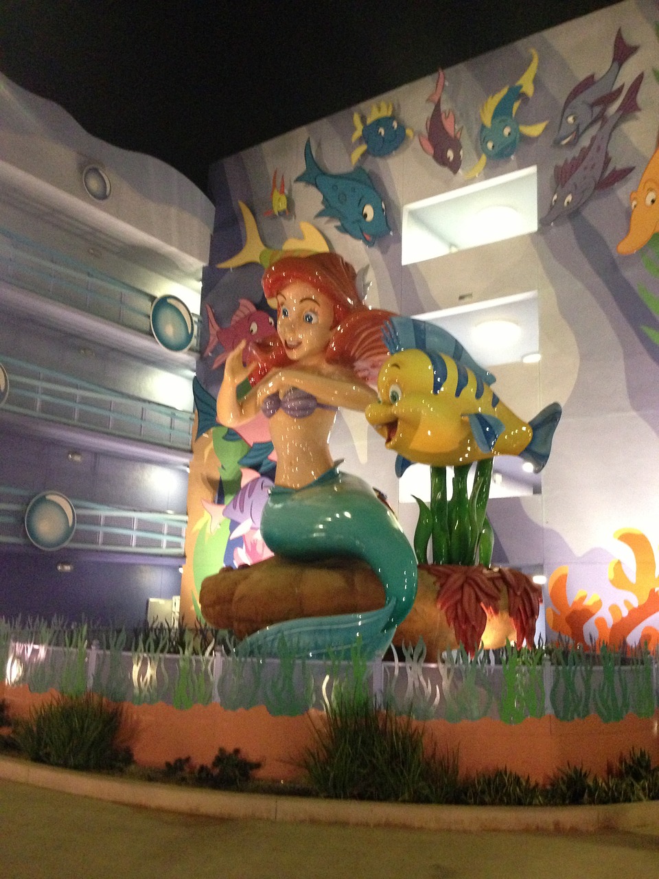 hotel disney mermaid free photo