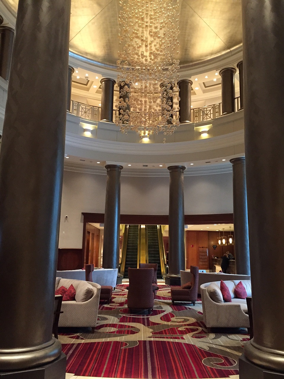 hotel chandelier posh free photo