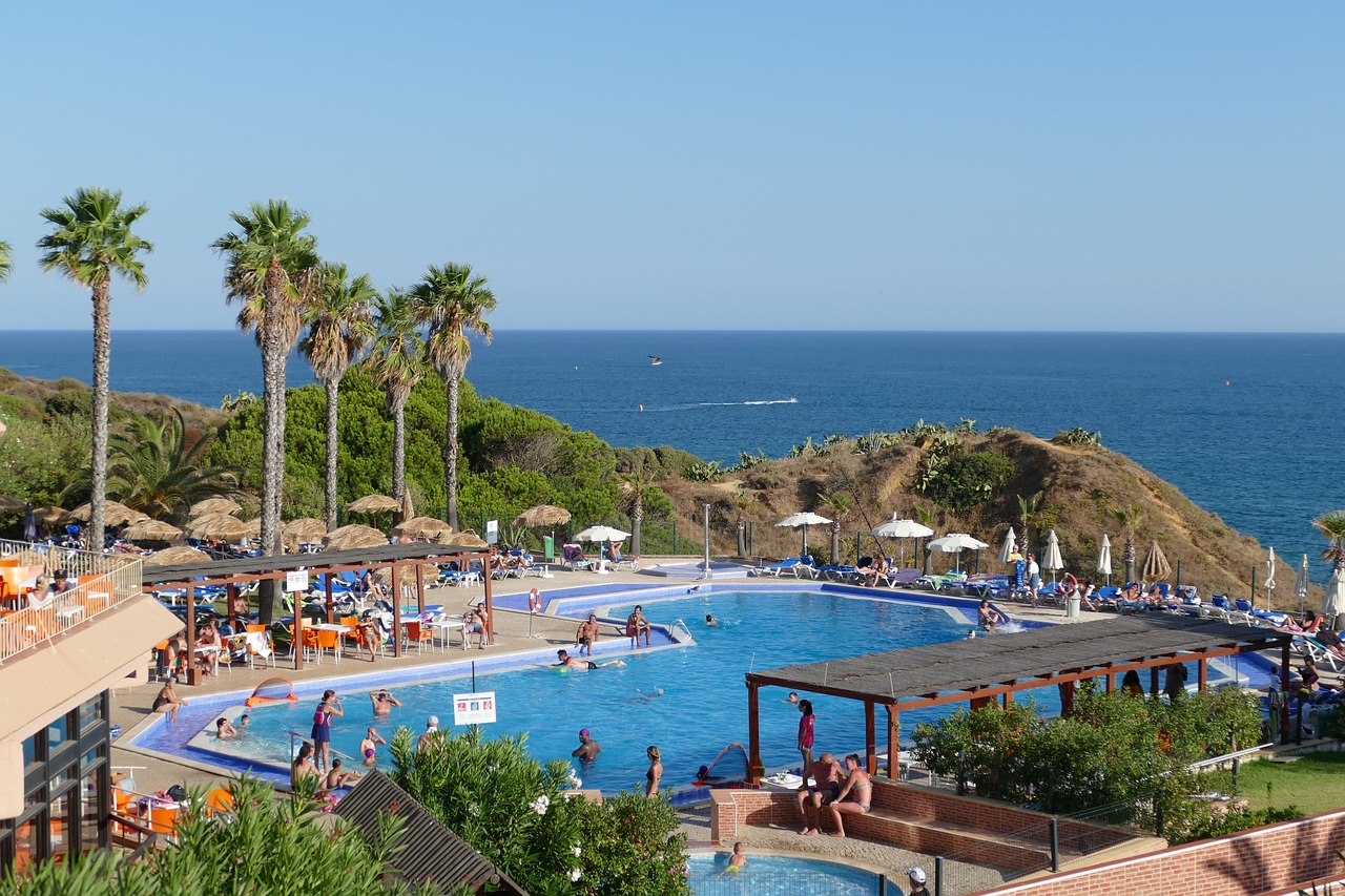 hotel complex  albufeira  hotel free photo