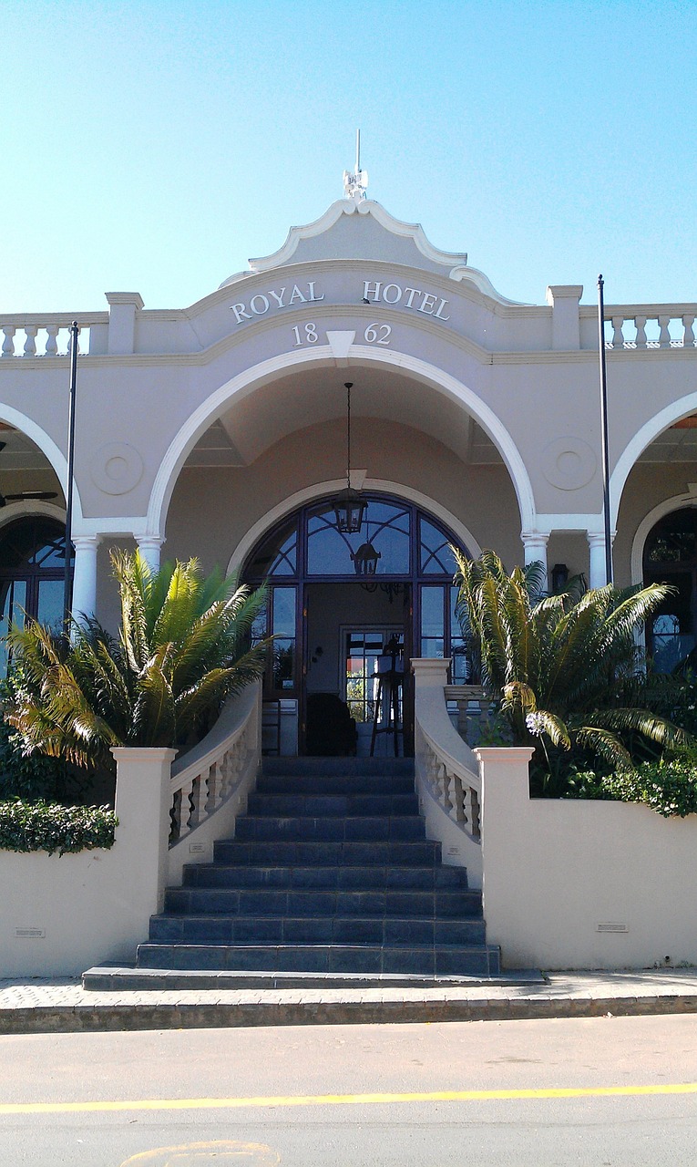 hotel entrance south africa riebeck kasteel free photo