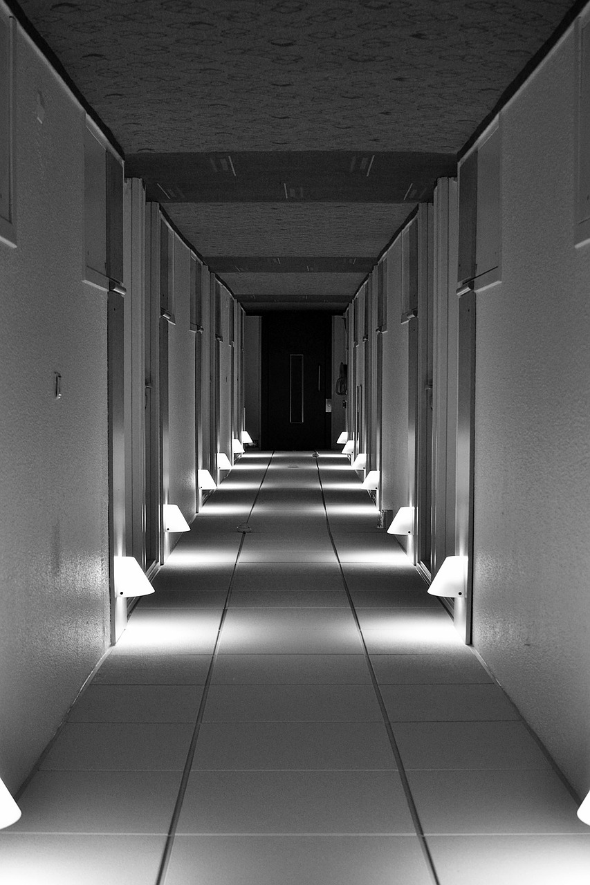 hotel hall passage hallway free photo