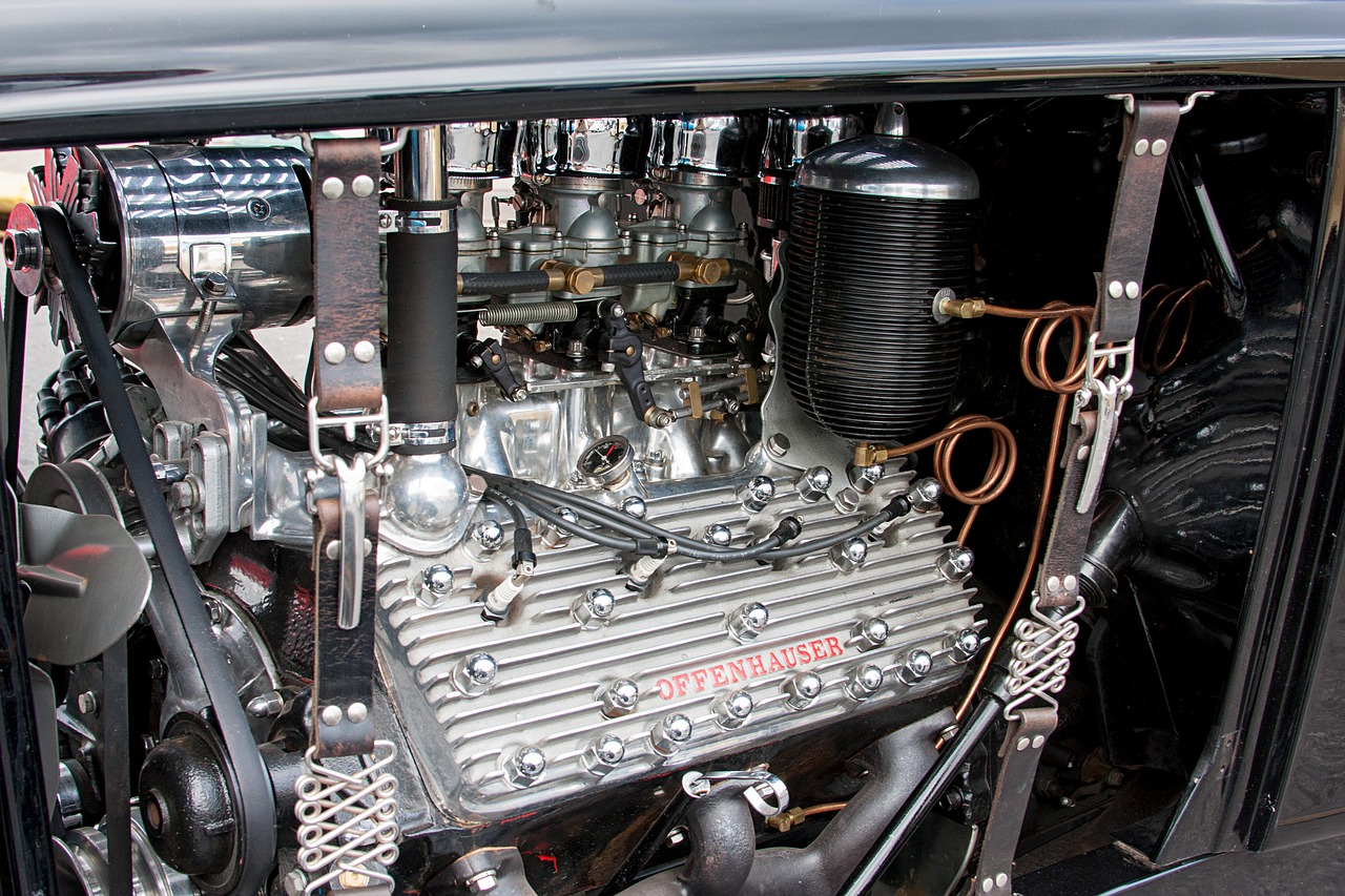hotrod flathead engine free photo