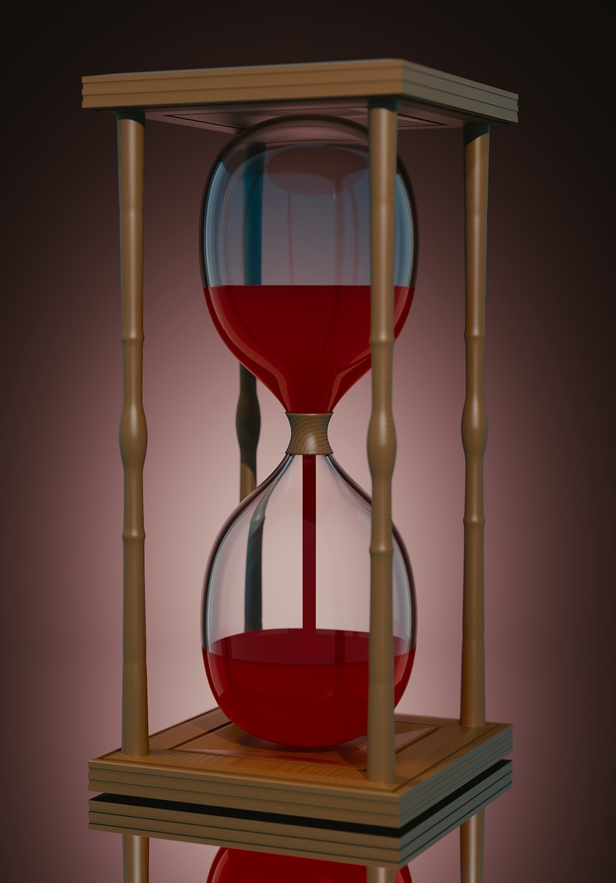 hourglass time glass free photo