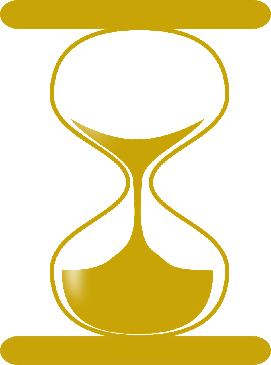 hourglass time gold free photo