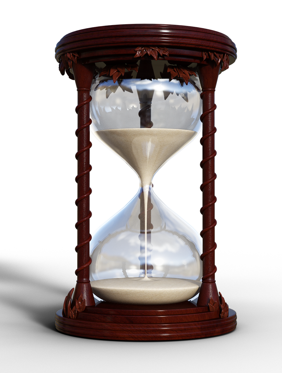 hourglass timepiece flow of time free photo