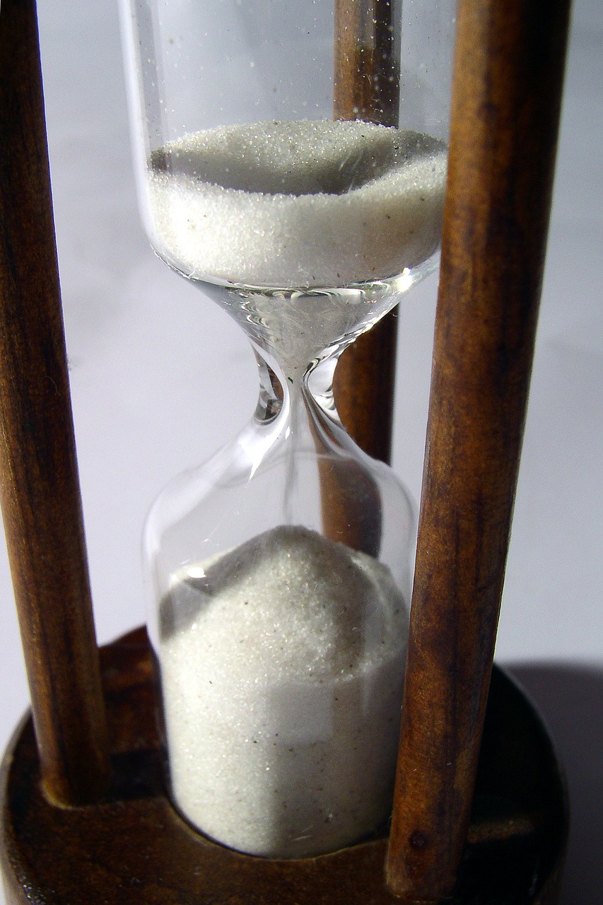 hourglass time pressure time free photo