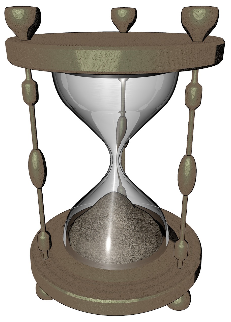 hourglass clock brass free photo