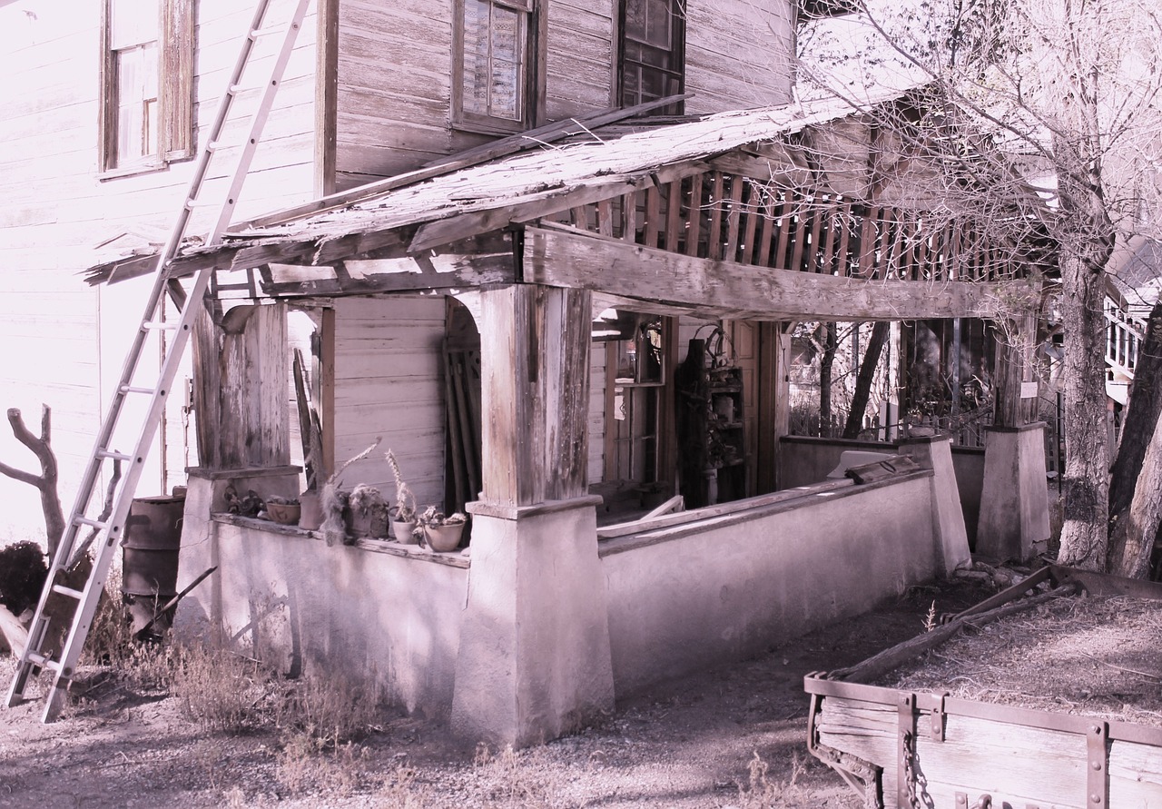 house ghost town historic free photo