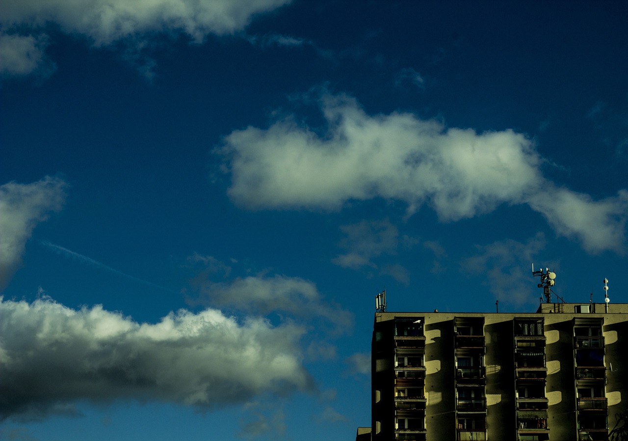 house blue sky free photo