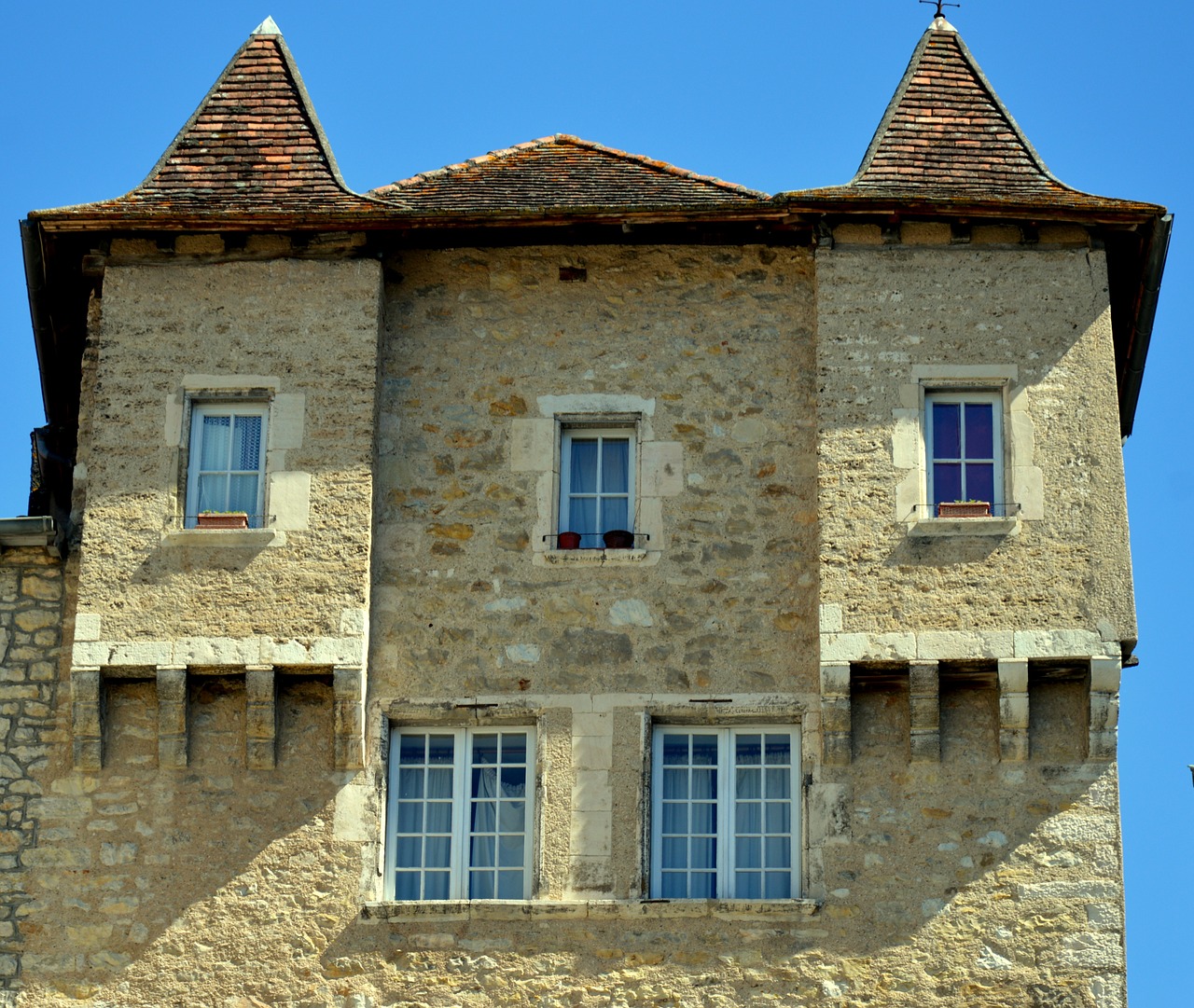 house windows old house free photo