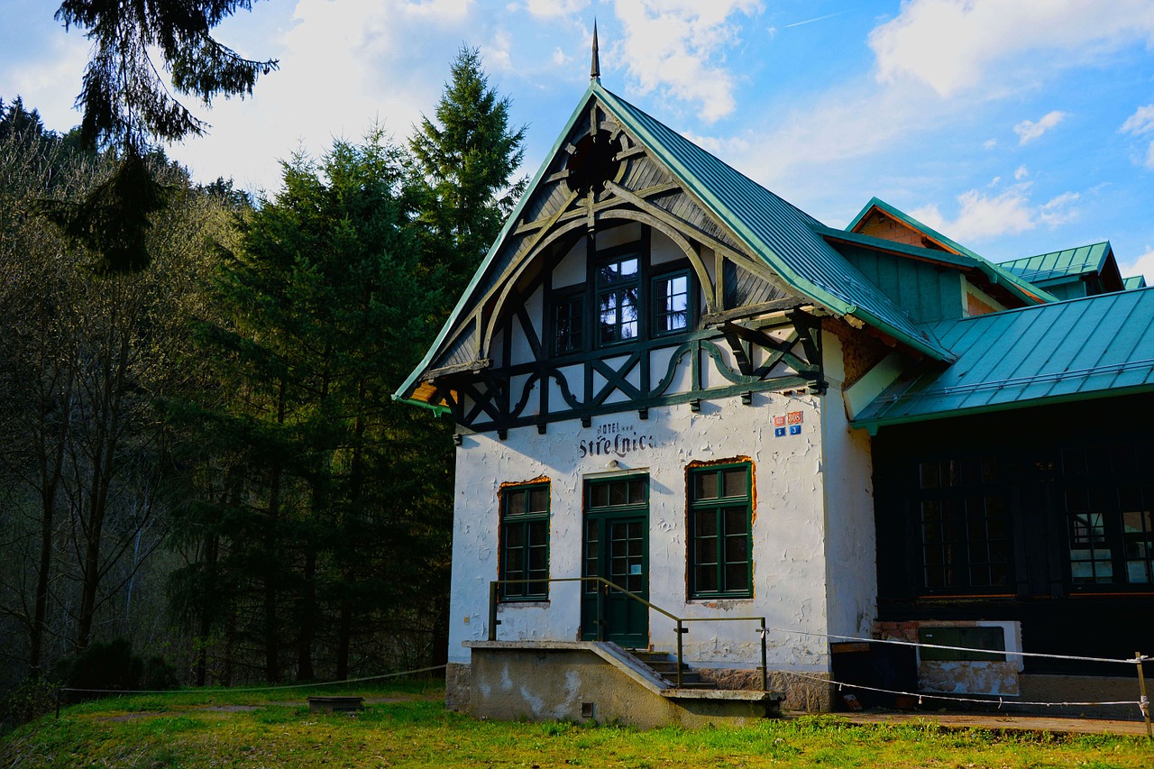 house forest cottage free photo