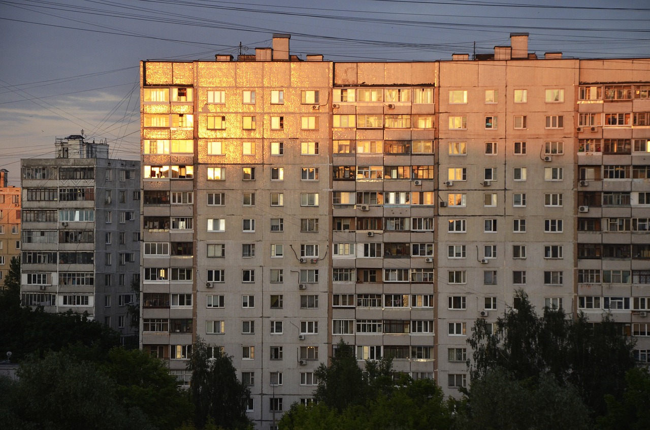 soviet architecture house apartment free photo