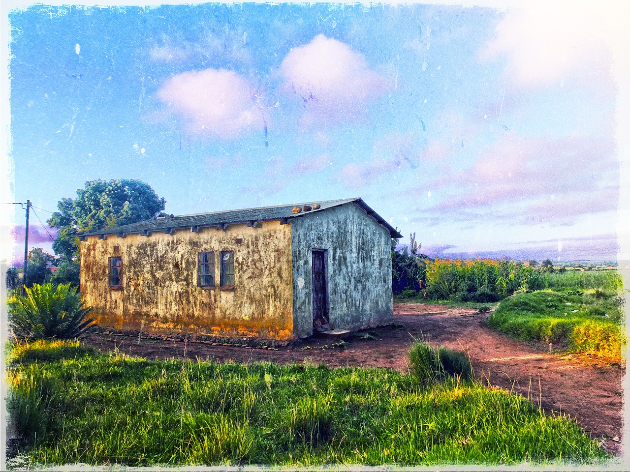 house countryside sky free photo