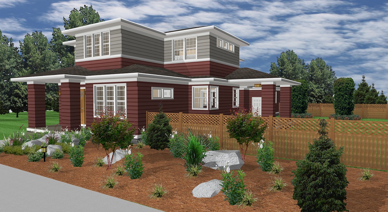 house  3d render  exterior free photo