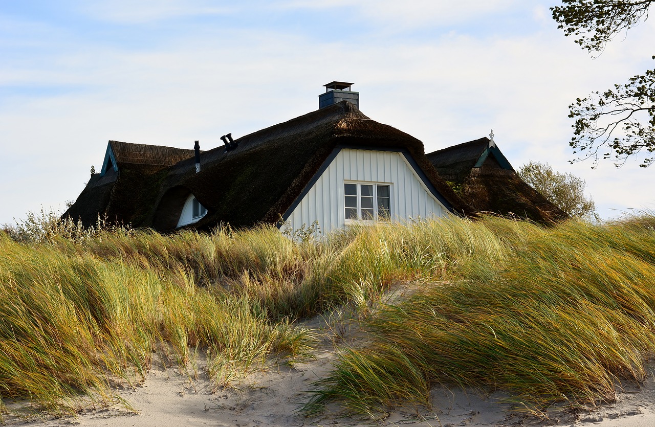 house  dunes  baltic sea free photo