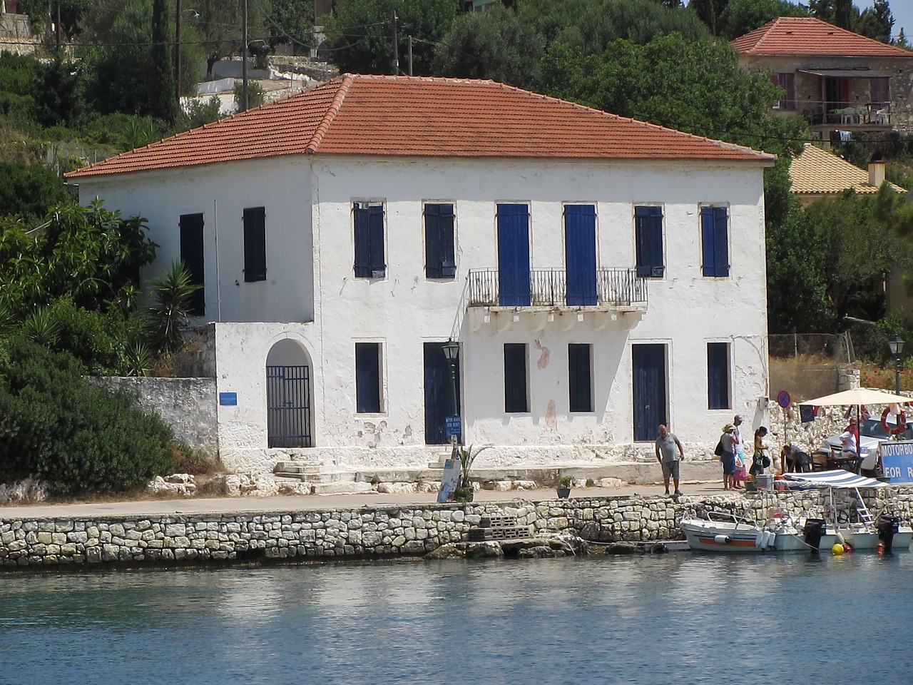 house greece port free photo