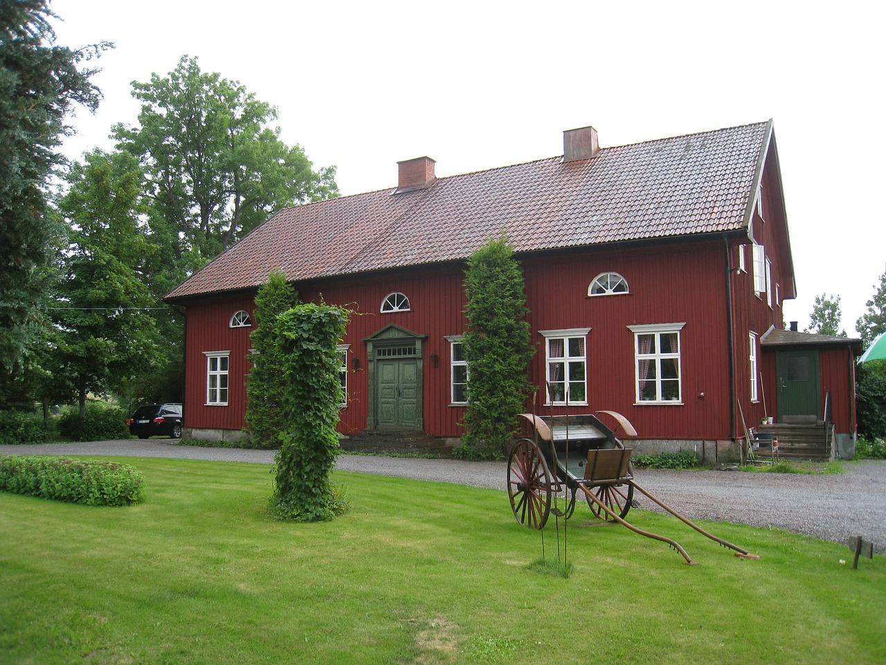 house sweden countryside free photo