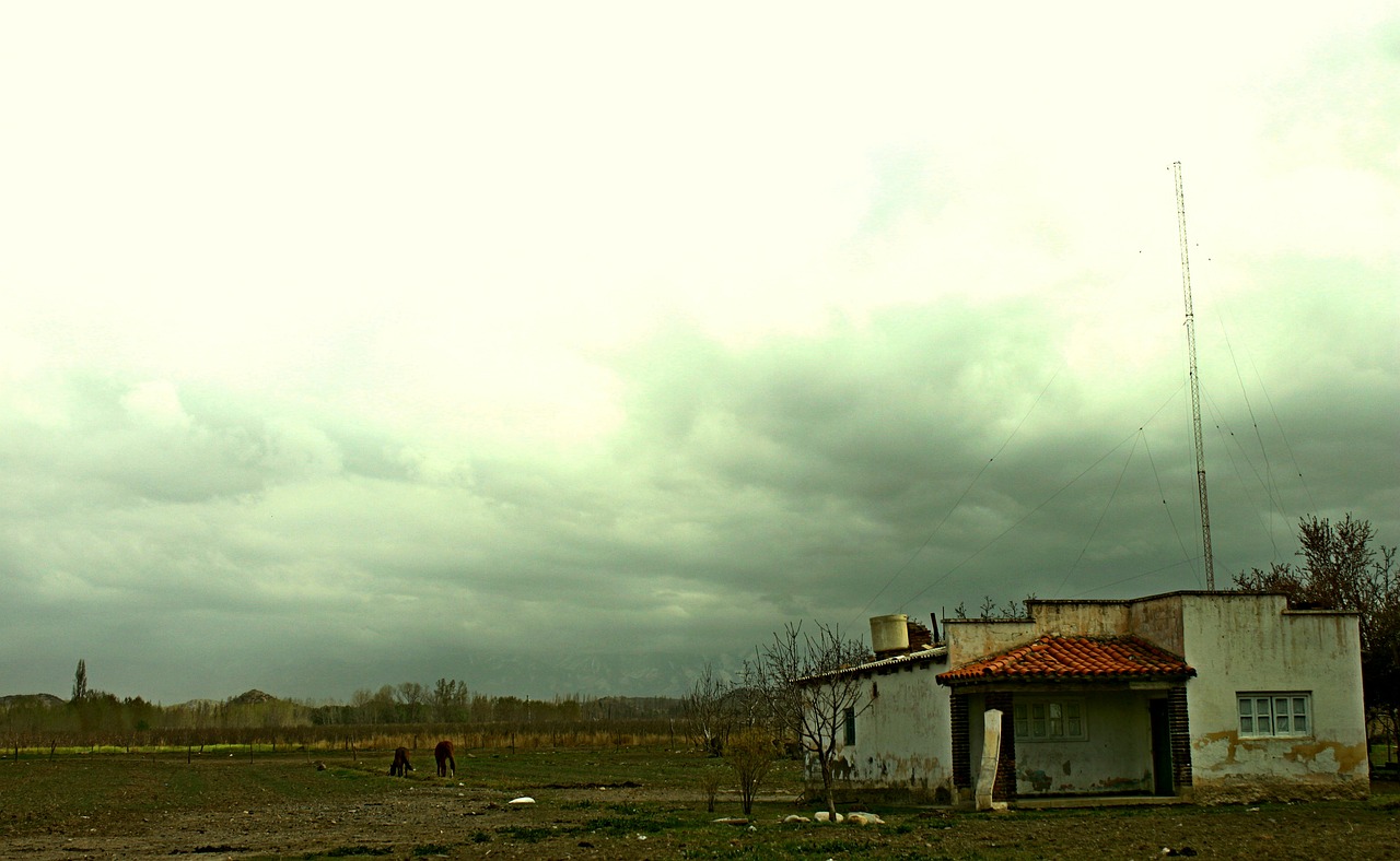 house landscape field free photo