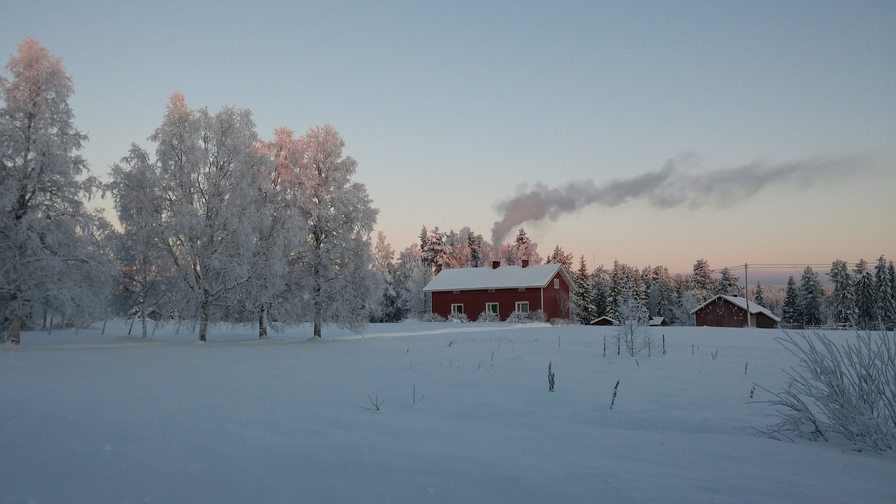 house winter snow free photo