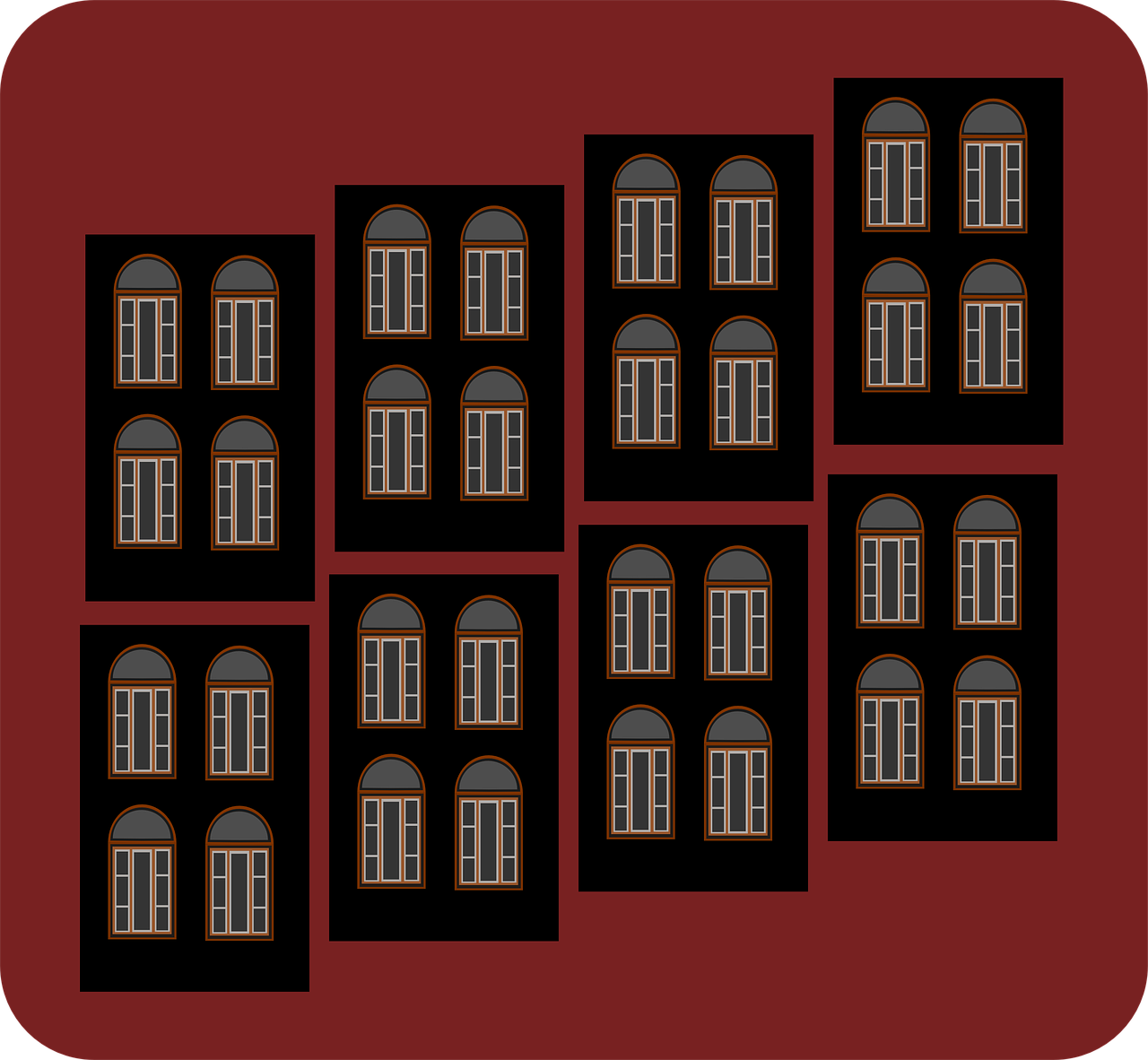 house windows architecture free photo