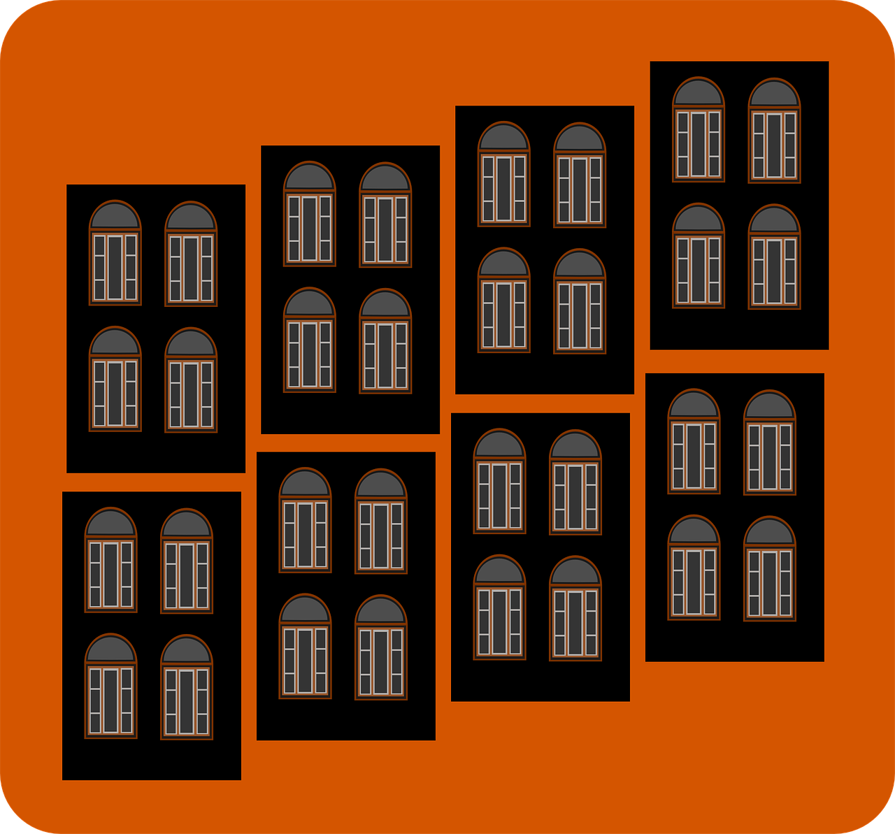 house windows architecture free photo