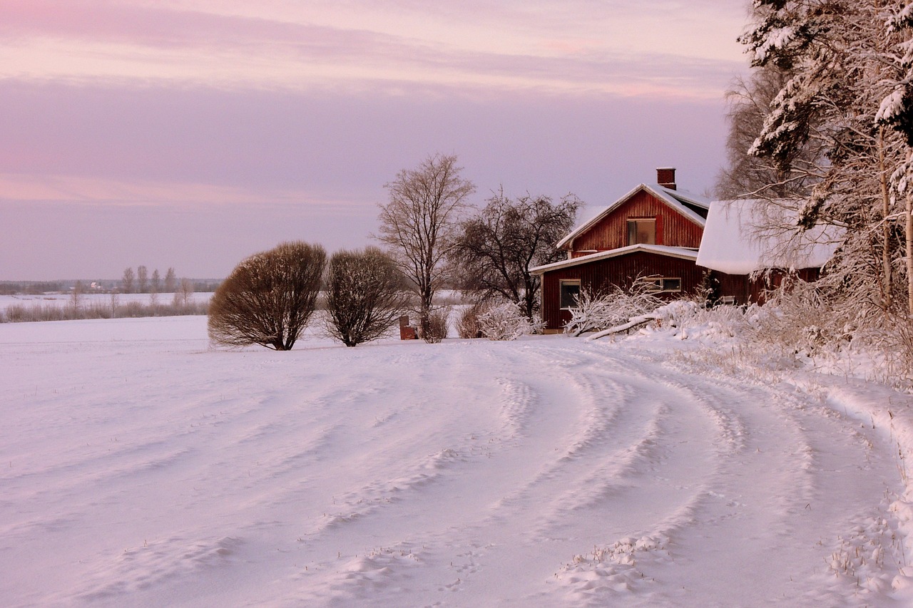 house winter snow free photo