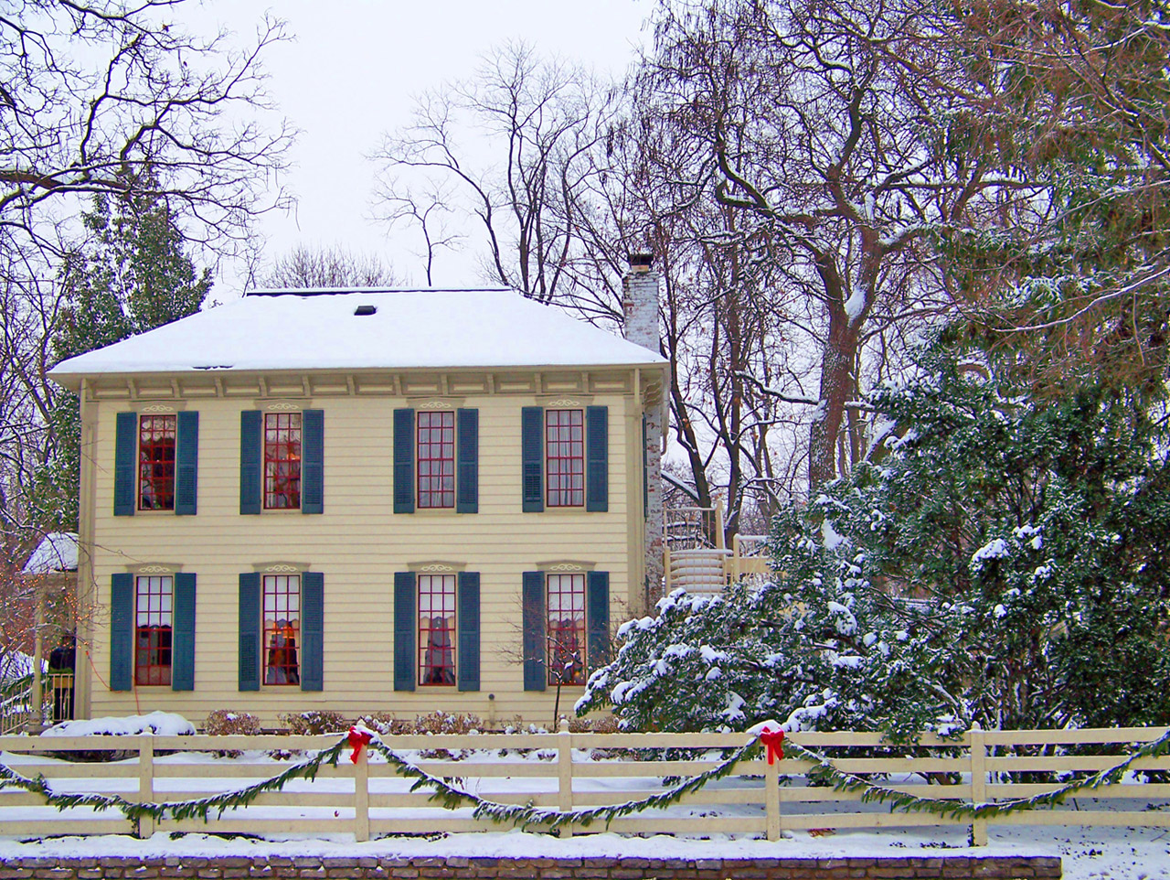 house snow christmas free photo