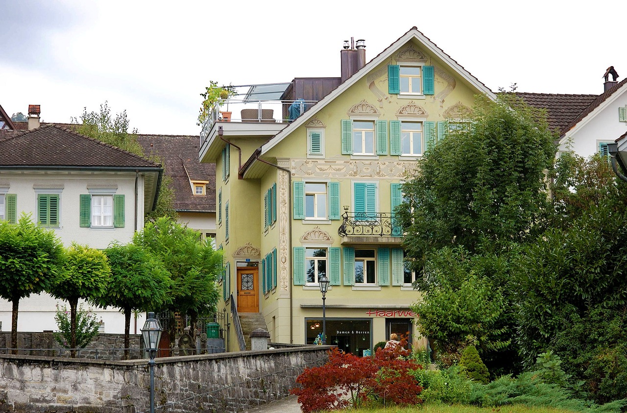 house facade stans switzerland free photo