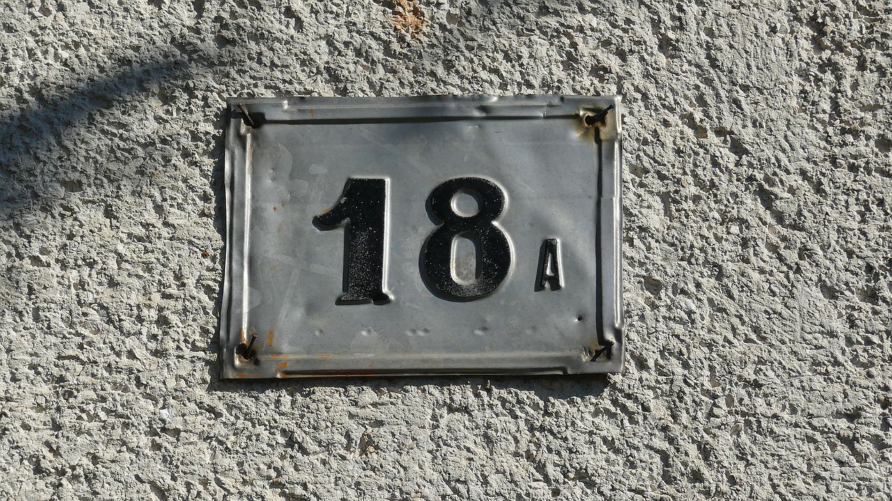 house number address numbering free photo