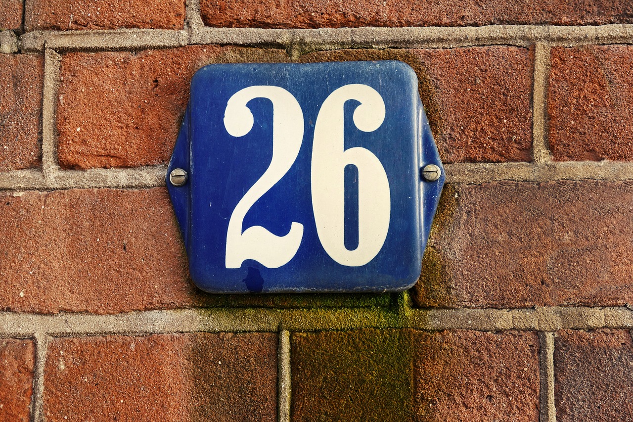 house number number plaque free photo