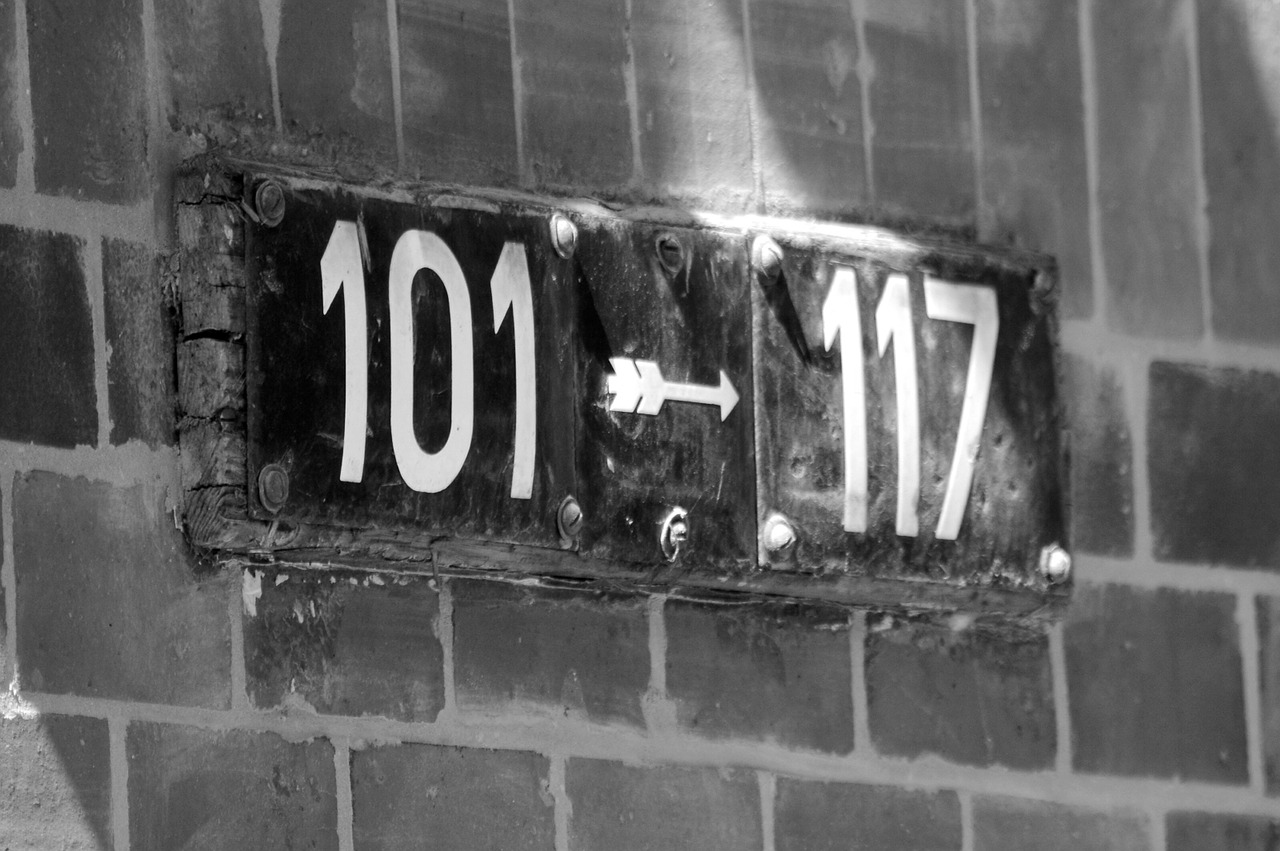 house numbers road fixing free photo