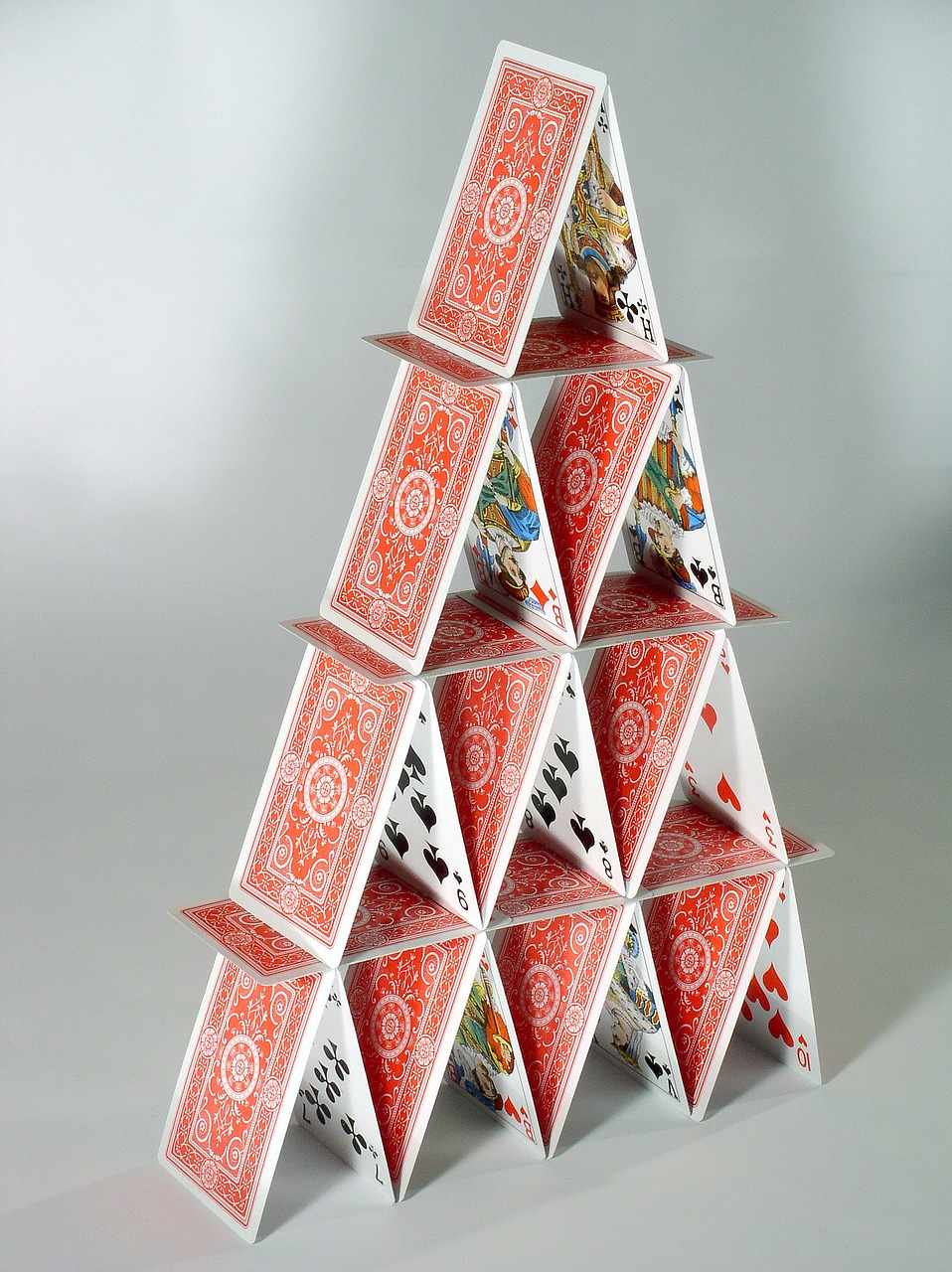 house of cards fragile patience free photo