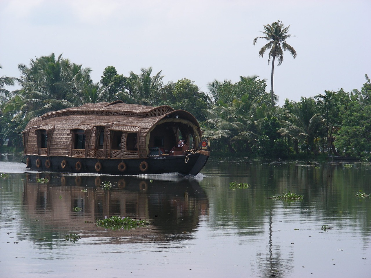 houseboat river tropics free photo