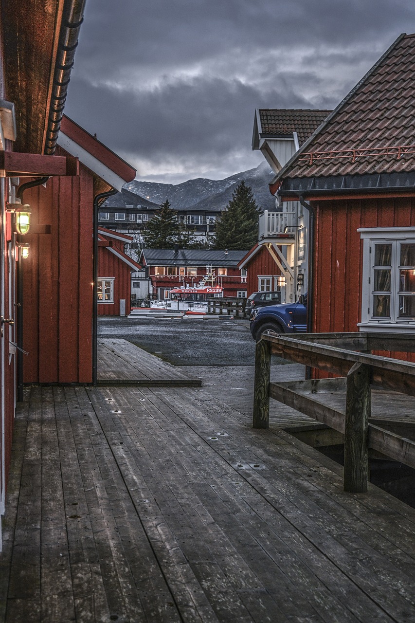 houses wooden village free photo