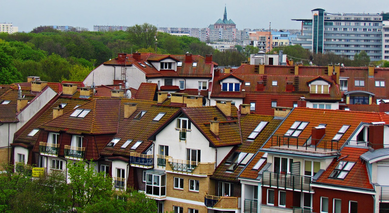 houses the roofs colors free photo