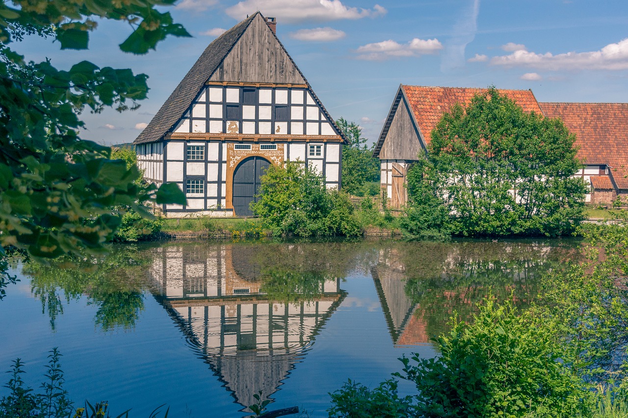 houses  half-timbered houses  village free photo