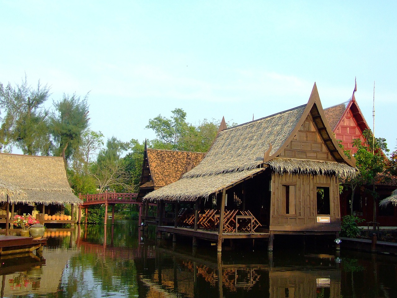 houses wooden thailand free photo