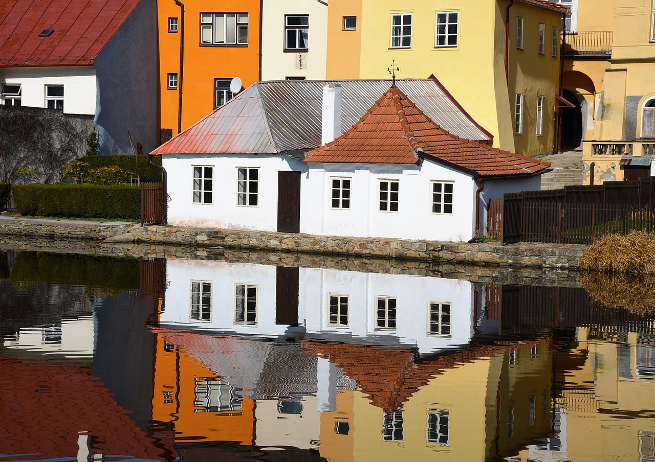 houses colors water free photo