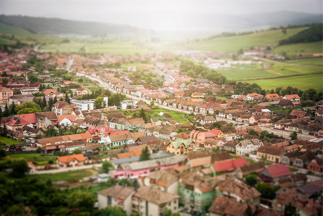 houses village town free photo