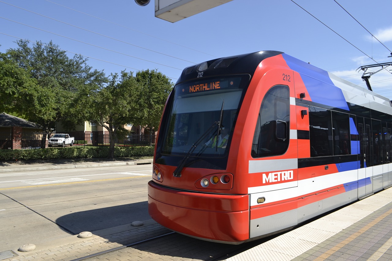 houston texas train metro rail train station free photo