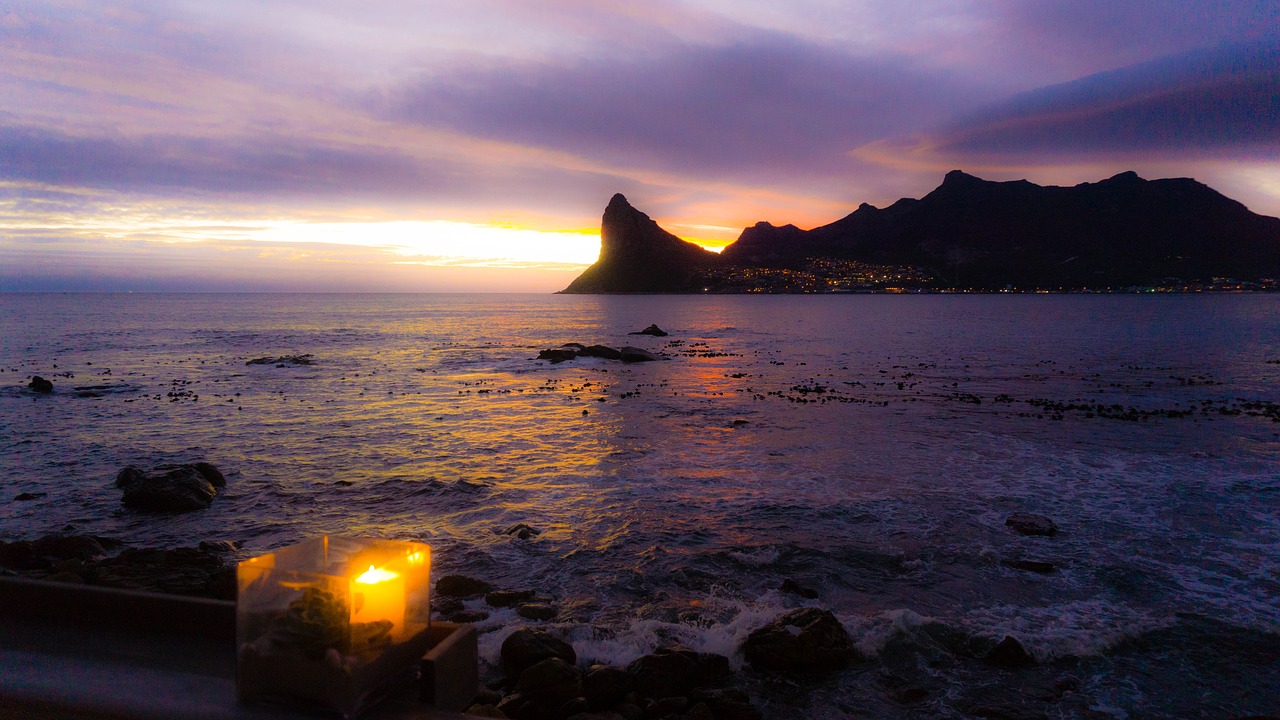 hout bay sunset cape town free photo