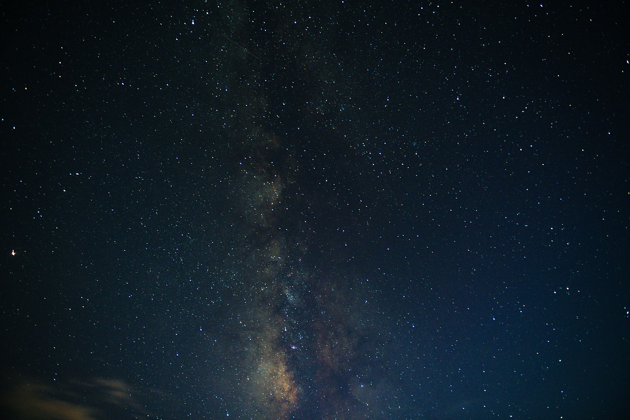 hubei yidu  starry sky  september free photo