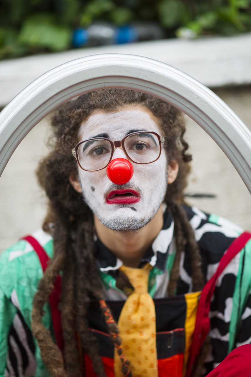 human male clown free photo