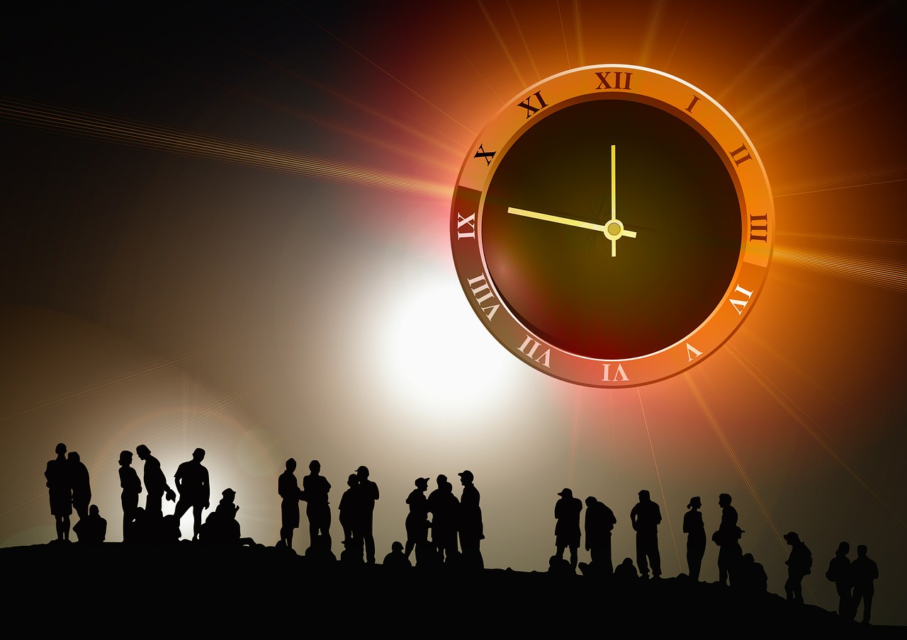 human group clock free photo