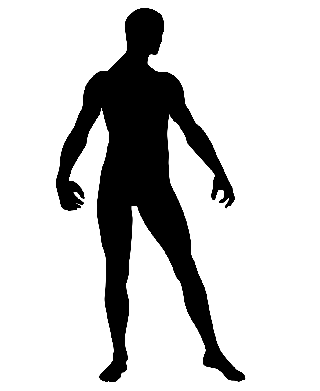 human body silhouette body free photo