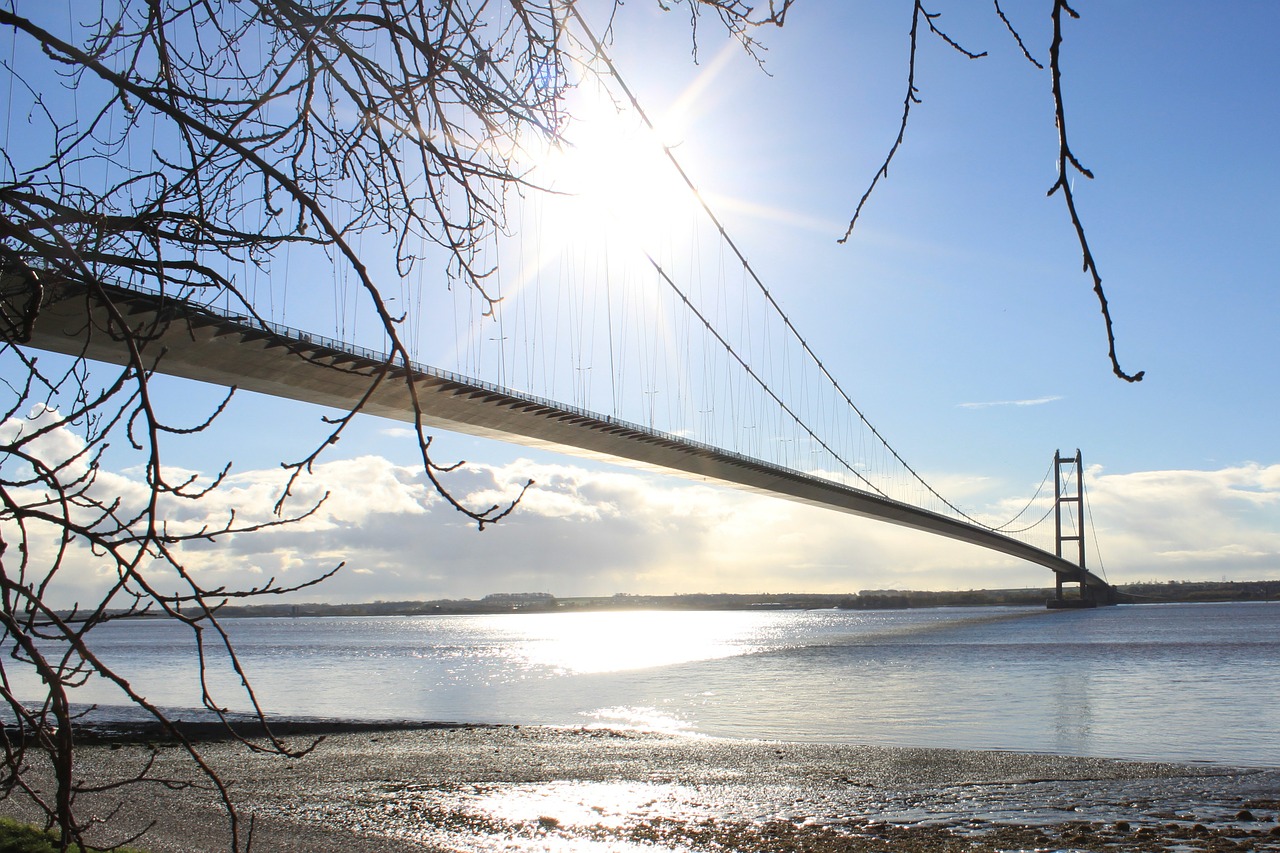 humber bridge bridge suspension bridge free photo