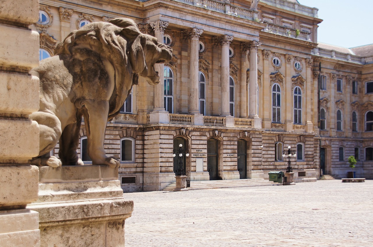 hungarian national gallery budapest courtyard free photo