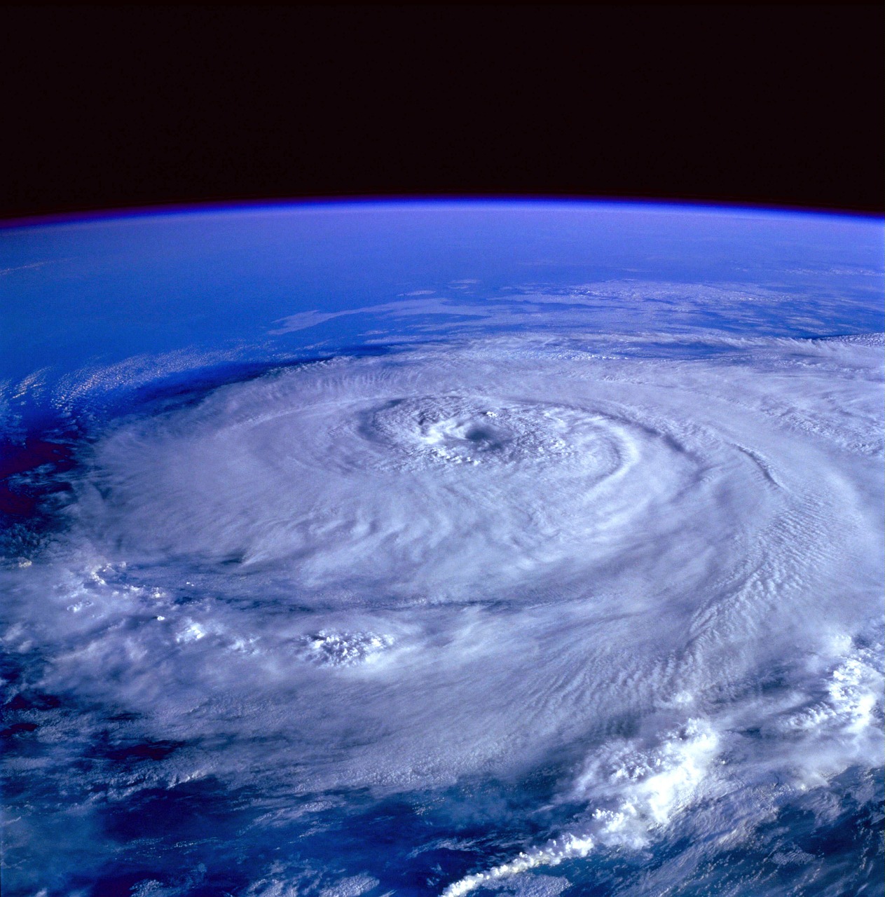 hurricane earth satellite free photo