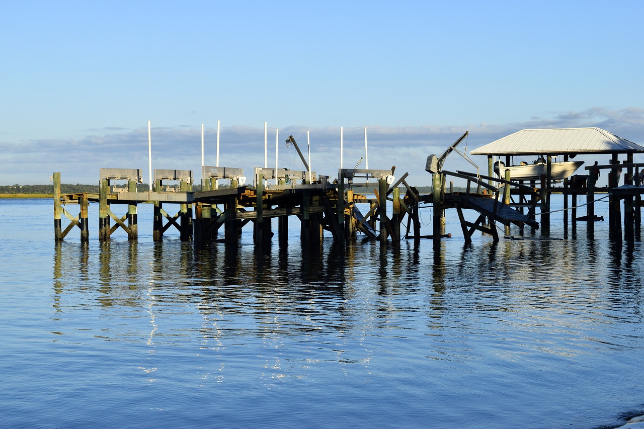 hurricane matthew damage dock free photo