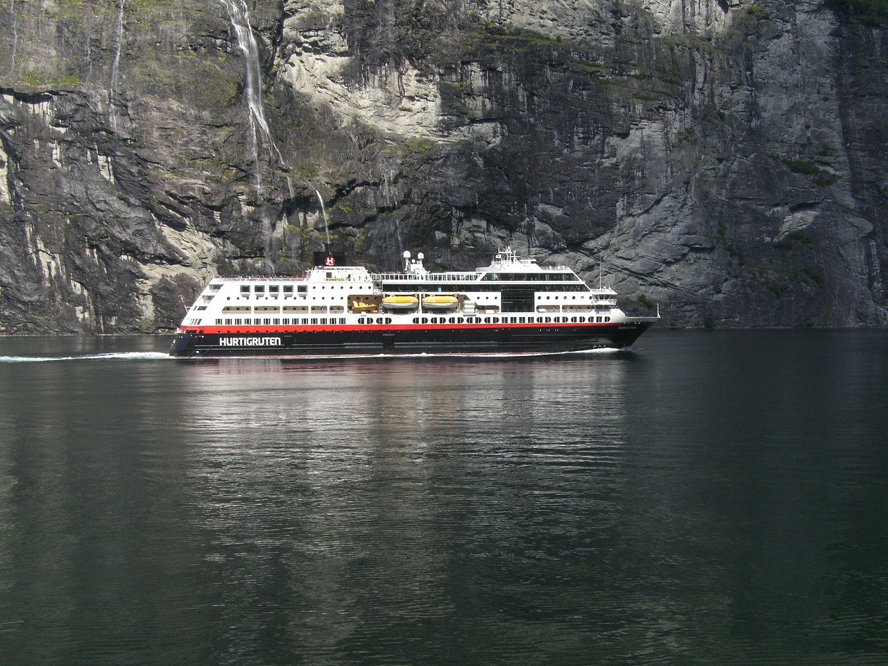 hurtigruten fjord norway free photo